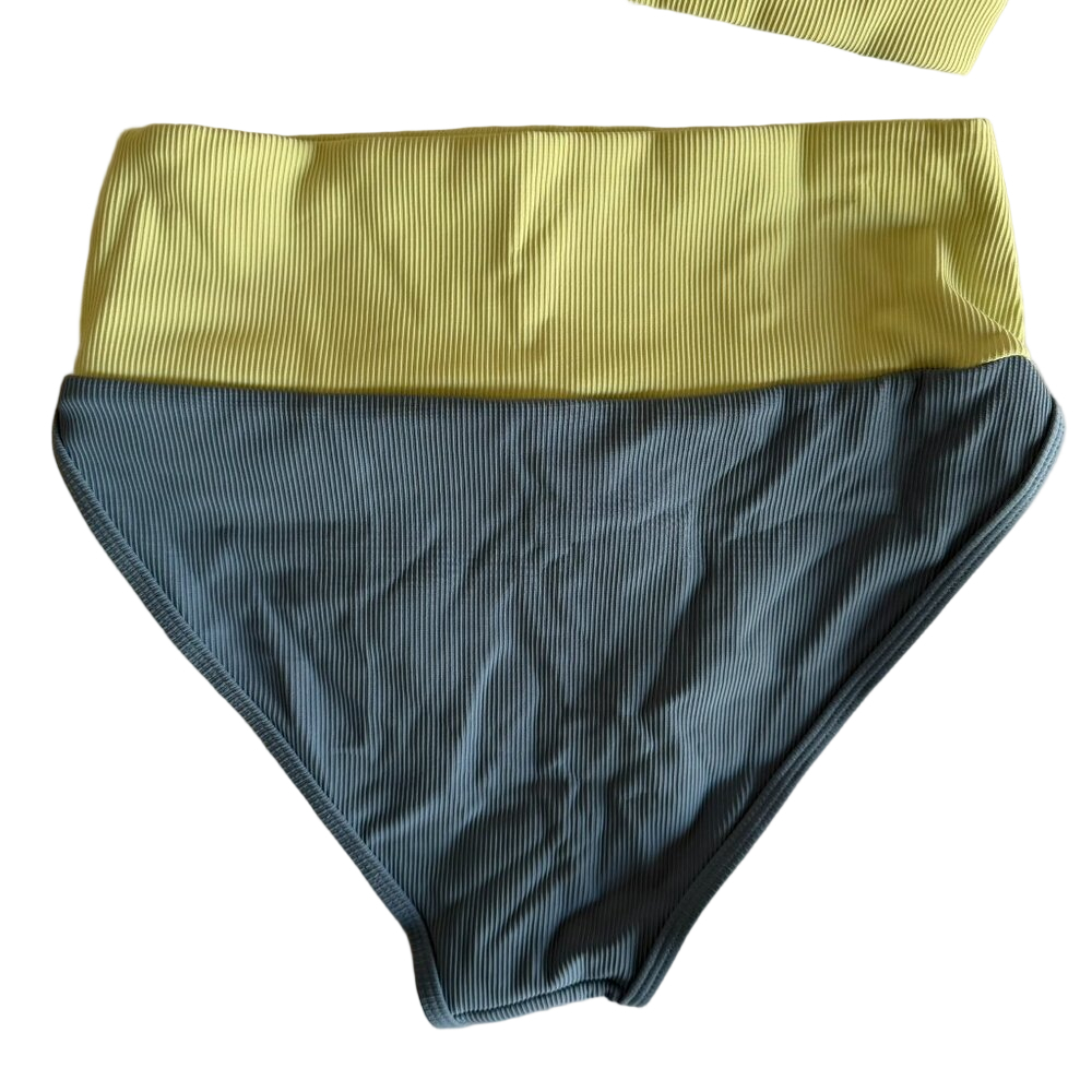 Women's NEW Colorblock 2 Piece Bikini Swimsuit Swimwear Size Medium #26013 - Picture 5 of 9